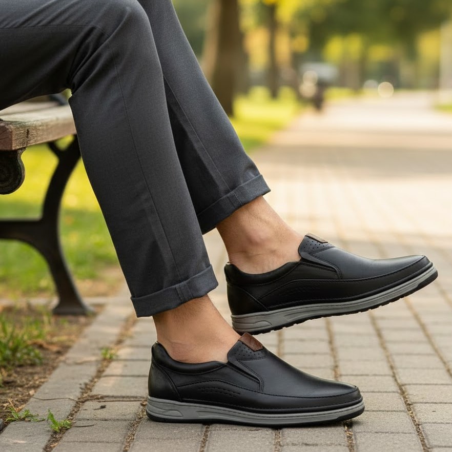 خرید آنلاین کفش طبی مردانه آتن مدل لویز کد 01